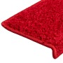Alfombrillas para escaleras 15 unidades 65x21x4 cm Borde rectangular rojo en Hogar | Comprar online en Foru.es