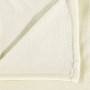 Manta de poliéster color crema 130x170 cm en Ropa de cama | Comprar online en Foru.es