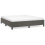 Estructura de cama de terciopelo gris oscuro 180x200 cm de vidaXL, Camas y somieres - Ref: Foro24-347337, Precio: 134,19 €, D...