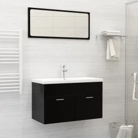 Lavabo empotrado con grifo cerámica blanco 81x39x18 cm de vidaXL, Lavabos - Ref: Foro24-148625, Precio: 187,50 €, Descuento: %