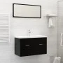 Lavabo empotrado con grifo cerámica blanco 81x39x18 cm de vidaXL, Lavabos - Ref: Foro24-148625, Precio: 187,50 €, Descuento: %