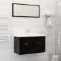 Lavabo empotrado con grifo cerámica blanco 81x39x18 cm de vidaXL, Lavabos - Ref: Foro24-148625, Precio: 208,77 €, Descuento: %