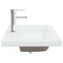 Lavabo empotrado con grifo cerámica blanco 81x39x18 cm de vidaXL, Lavabos - Ref: Foro24-148625, Precio: 187,50 €, Descuento: %
