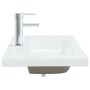 Lavabo empotrado con grifo cerámica blanco 81x39x18 cm de vidaXL, Lavabos - Ref: Foro24-148625, Precio: 208,77 €, Descuento: %