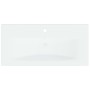 Lavabo empotrado con grifo cerámica blanco 81x39x18 cm de vidaXL, Lavabos - Ref: Foro24-148625, Precio: 208,77 €, Descuento: %
