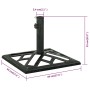 Base de sombrilla de hierro fundido verde 44x44x31 cm de vidaXL, Bases para sombrillas - Ref: Foro24-317760, Precio: 43,02 €,...