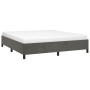 Estructura de cama de terciopelo gris oscuro 180x200 cm de vidaXL, Camas y somieres - Ref: Foro24-347337, Precio: 134,19 €, D...