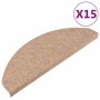 Alfombrilla autoadhesiva de escalera 15 uds beige 65x22,5x3,5cm en Hogar | Comprar online en Foru.es