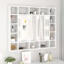 Mueble con espejo y LED blanco 91x15x76,5 cm de vidaXL, Tocadores de baño - Ref: Foro24-808864, Precio: 95,26 €, Descuento: %