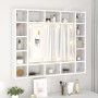 Mueble con espejo y LED blanco 91x15x76,5 cm de vidaXL, Tocadores de baño - Ref: Foro24-808864, Precio: 95,26 €, Descuento: %