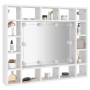 Mueble con espejo y LED blanco 91x15x76,5 cm de vidaXL, Tocadores de baño - Ref: Foro24-808864, Precio: 95,26 €, Descuento: %