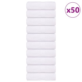 Toallitas de baño FROGN 50 uds blanco 15x21 cm 360 g/m² en Toallas | Comprar online en Foru.es