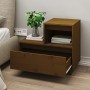 Mesitas de noche 2 uds madera de pino marrón miel 60x34x51 cm de vidaXL, Mesitas de noche - Ref: Foro24-814381, Precio: 79,40...