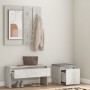 Juego de muebles recibidor madera contrachapada gris hormigón de vidaXL, Armarios roperos - Ref: Foro24-3082048, Precio: 98,3...