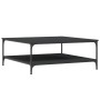 Mesa de centro madera de ingeniería negro 100x100x40 cm de vidaXL, Mesas de centro - Ref: Foro24-832843, Precio: 83,61 €, Des...