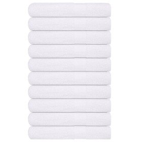 Toallas de sauna FROGN 10 uds blanco 80x200 cm 360 g/m² en Toallas | Comprar online en Foru.es