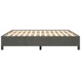 Estructura de cama de terciopelo gris oscuro 180x200 cm de vidaXL, Camas y somieres - Ref: Foro24-347337, Precio: 134,19 €, D...