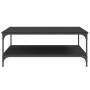 Mesa de centro madera de ingeniería negro 100x100x40 cm de vidaXL, Mesas de centro - Ref: Foro24-832843, Precio: 83,61 €, Des...