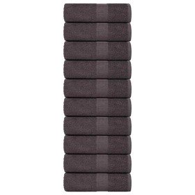 Toallas de mano FROGN 10 uds antracita 30x30 cm 360 g/m² en Toallas | Comprar online en Foru.es