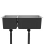 Fregadero de cocina de acero inoxidable de vidaXL, Fregaderos - Ref: Foro24-51561, Precio: 130,32 €, Descuento: %