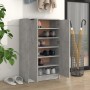 Mueble zapatero madera contrachapada gris hormigón 59x35x100 cm de vidaXL, Armarios y almacenamiento - Ref: Foro24-811443, Pr...