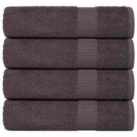 Toallas de mano FROGN 4 uds antracita 50x100 cm 360 g/m² en Toallas | Comprar online en Foru.es