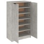 Mueble zapatero madera contrachapada gris hormigón 59x35x100 cm de vidaXL, Armarios y almacenamiento - Ref: Foro24-811443, Pr...