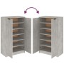 Mueble zapatero madera contrachapada gris hormigón 59x35x100 cm de vidaXL, Armarios y almacenamiento - Ref: Foro24-811443, Pr...