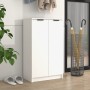 Mueble zapatero de madera contrachapada blanco 59x35x100 cm de vidaXL, Zapateros y organizadores de calzado - Ref: Foro24-811...