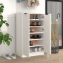 Mueble zapatero de madera contrachapada blanco 59x35x100 cm de vidaXL, Zapateros y organizadores de calzado - Ref: Foro24-811...