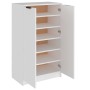 Mueble zapatero de madera contrachapada blanco 59x35x100 cm de vidaXL, Zapateros y organizadores de calzado - Ref: Foro24-811...