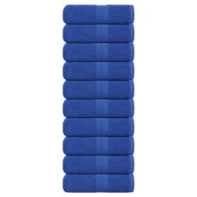 Toallas de baño FROGN 10 uds azul 30x30 cm 360 g/m² en Toallas | Comprar online en Foru.es