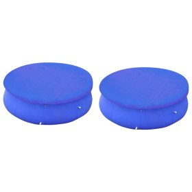 Cubiertas para piscina 2 uds piscina elevada redonda 300 cm en Cubiertas de piscina | Comprar online en Foru.es
