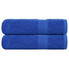 Toallas de ducha FROGN 2 uds azul 70x140 cm 360 g/m² en Toallas | Comprar online en Foru.es