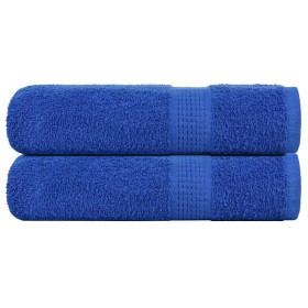 Toallas de baño FROGN 2 uds azul 100x150 cm 360 g/m² en Toallas | Comprar online en Foru.es