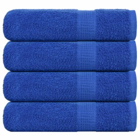 Toallas de baño FROGN 4 uds azul 100x150 cm 360 g/m² en Toallas | Comprar online en Foru.es