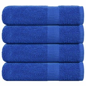 Toallas de baño FROGN 4 uds azul 100x150 cm 360 g/m² en Toallas | Comprar online en Foru.es