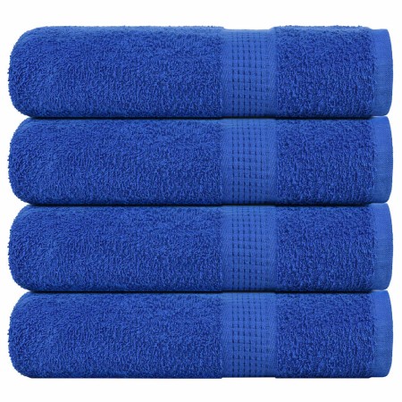 Toallas de baño FROGN 4 uds azul 100x150 cm 360 g/m² en Toallas | Comprar online en Foru.es