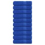 Toallas de baño FROGN 10 uds azul 100x150 cm 360 g/m² en Toallas | Comprar online en Foru.es