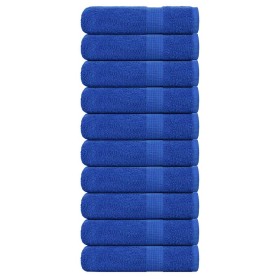 Toallas de baño FROGN 10 uds azul 100x150 cm 360 g/m² en Toallas | Comprar online en Foru.es