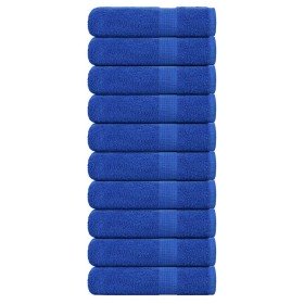 Toallas de baño FROGN 10 uds azul 100x150 cm 360 g/m² en Toallas | Comprar online en Foru.es