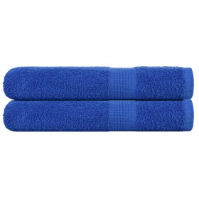 Toallas de sauna FROGN 2 uds azul 80x200 cm 360 g/m² en Toallas | Comprar online en Foru.es