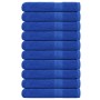 Toallas de sauna FROGN 10 uds azul 80x200 cm 360 g/m² en Toallas | Comprar online en Foru.es