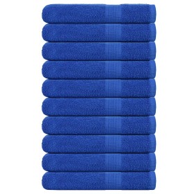 Toallas de sauna FROGN 10 uds azul 80x200 cm 360 g/m² en Toallas | Comprar online en Foru.es