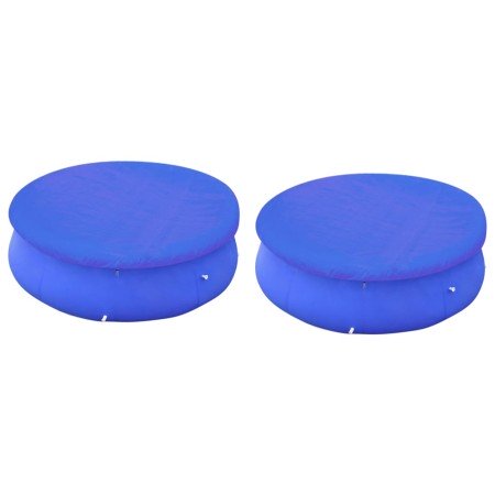 Cubiertas para piscina 2 uds piscina elevada redonda 360-367 cm en Cubiertas de piscina | Comprar online en Foru.es