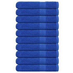 Toallas FROGN 10 uds azul 100x200 cm 360 g/m² en Toallas | Comprar online en Foru.es