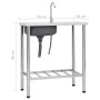 Fregadero de camping de un seno y grifo acero inoxidable de vidaXL, Fregaderos - Ref: Foro24-151213, Precio: 168,92 €, Descue...