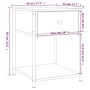 Mesita de noche madera de ingeniería gris Sonoma 44x45x58 cm de vidaXL, Mesitas de noche - Ref: Foro24-825849, Precio: 41,94 ...