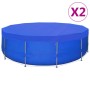 Cubierta de piscina 2 unidades redonda PE 540 cm 90 g/m² en Cubiertas de piscina | Comprar online en Foru.es