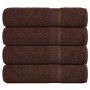 Toallas de mano FROGN 4 uds marrón 50x100 cm 360 g/m² en Toallas | Comprar online en Foru.es